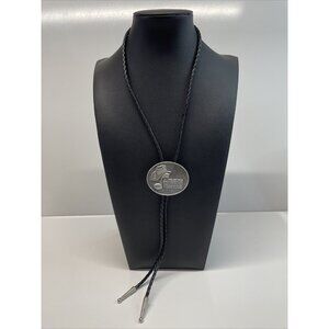 RARE Unbeatable Wheatables Country‎ Tour Music Festival ‘94 Bolo Tie Black A44